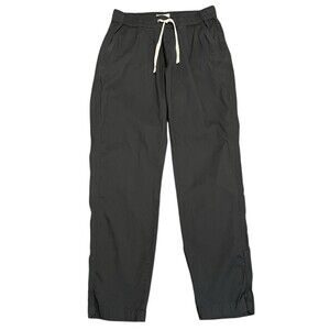 PACT Gray Daily Twill Pants Organic Cotton Drawstring Stretch Pockets Women's S